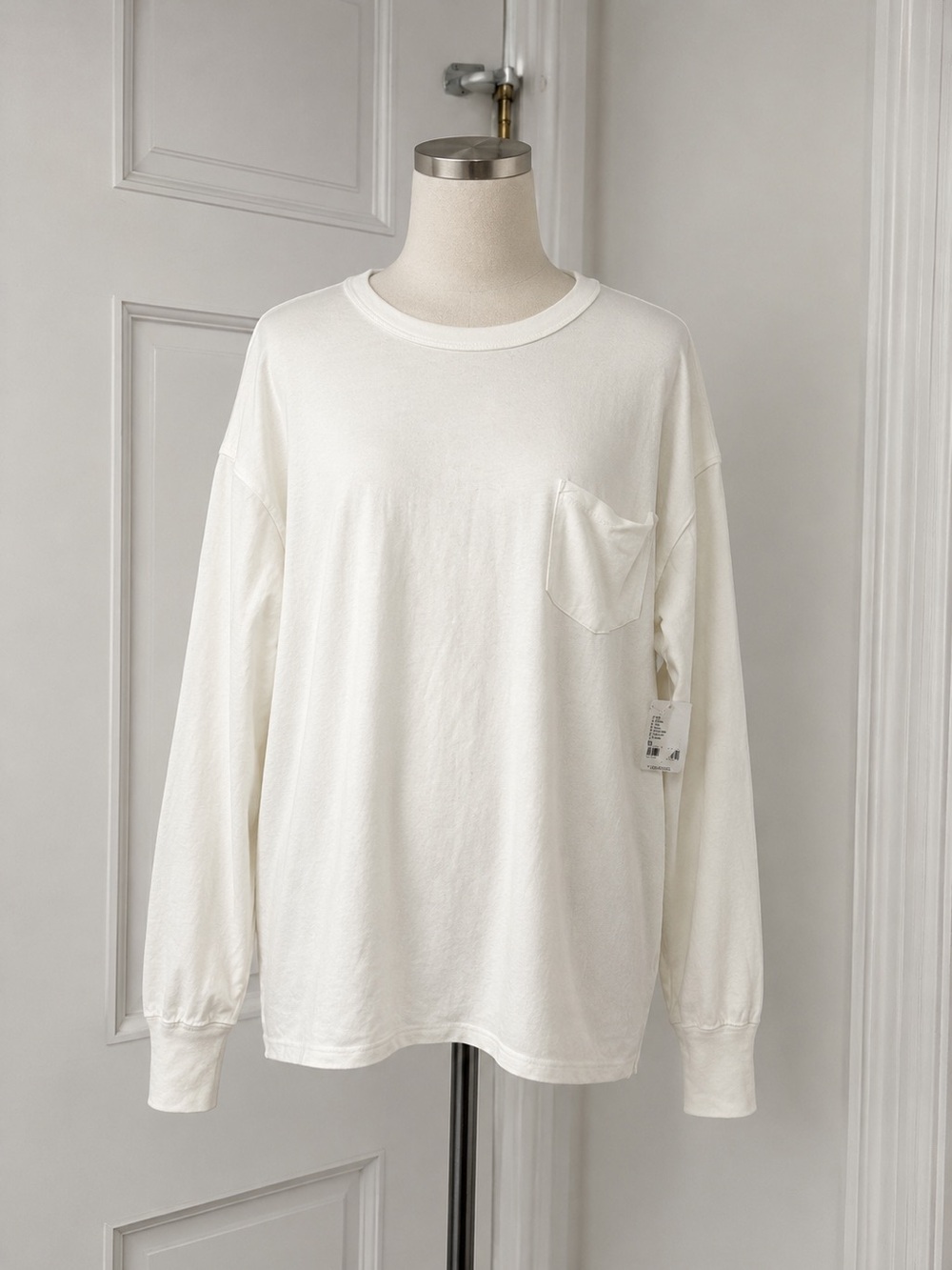Free People White Crewneck Tee